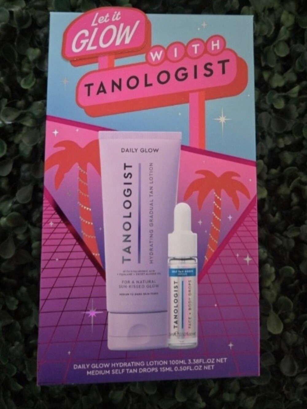 Tanologist Let It Glow Daily Glow Gradual Tan Lotion And Self Tan Drops Set NIB